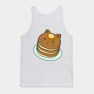 Cat Pancake Kawaii Cute Anime Neko Food Manga Art Logo Tank Top